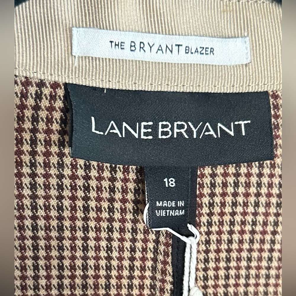 ✨ Lane Bryant Houndstooth Power Suit | Blazer + Tie-Waist Pants ✨ - Picture 6 of 16